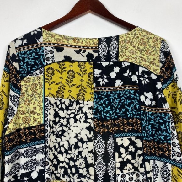 J.Jill Medium Blouse Floral Multicolor Long Sleeve - Picture 6 of 8